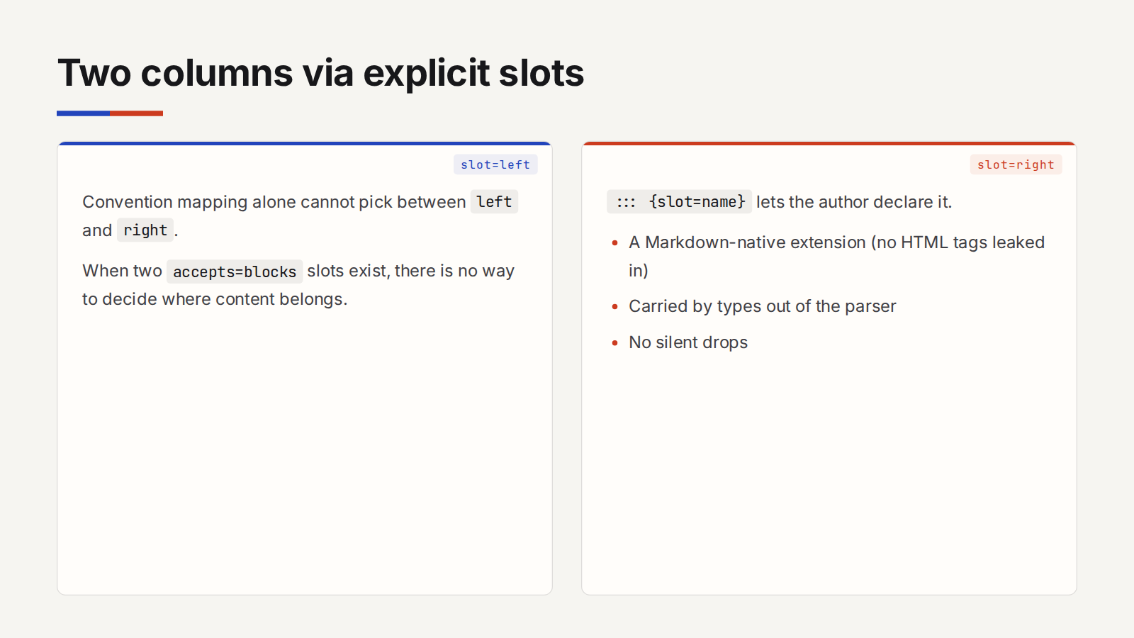 Two Column deck screenshot