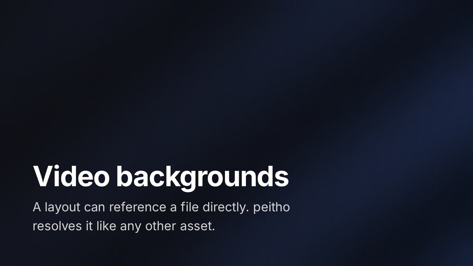 Video Background deck screenshot